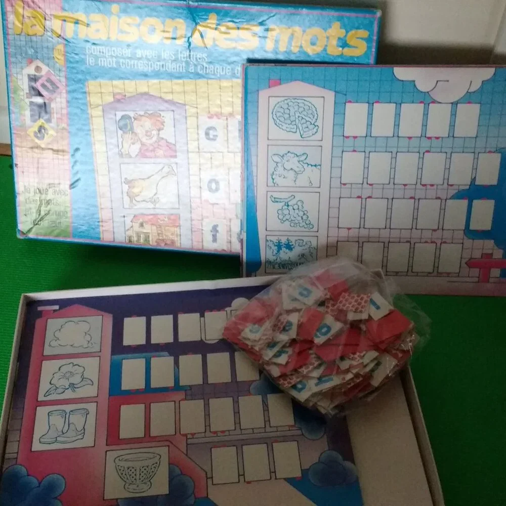 La maison des Mots learning to read game by Nathan French New